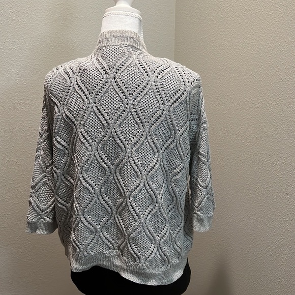 Alfani Gray Shrug Cardigan Sweater - Medium - Picture 2 of 6